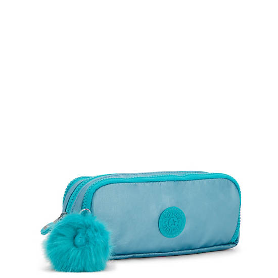 Kipling Gitroy Metallic Pencil Case Tassen Turquoise | BE 1904KO